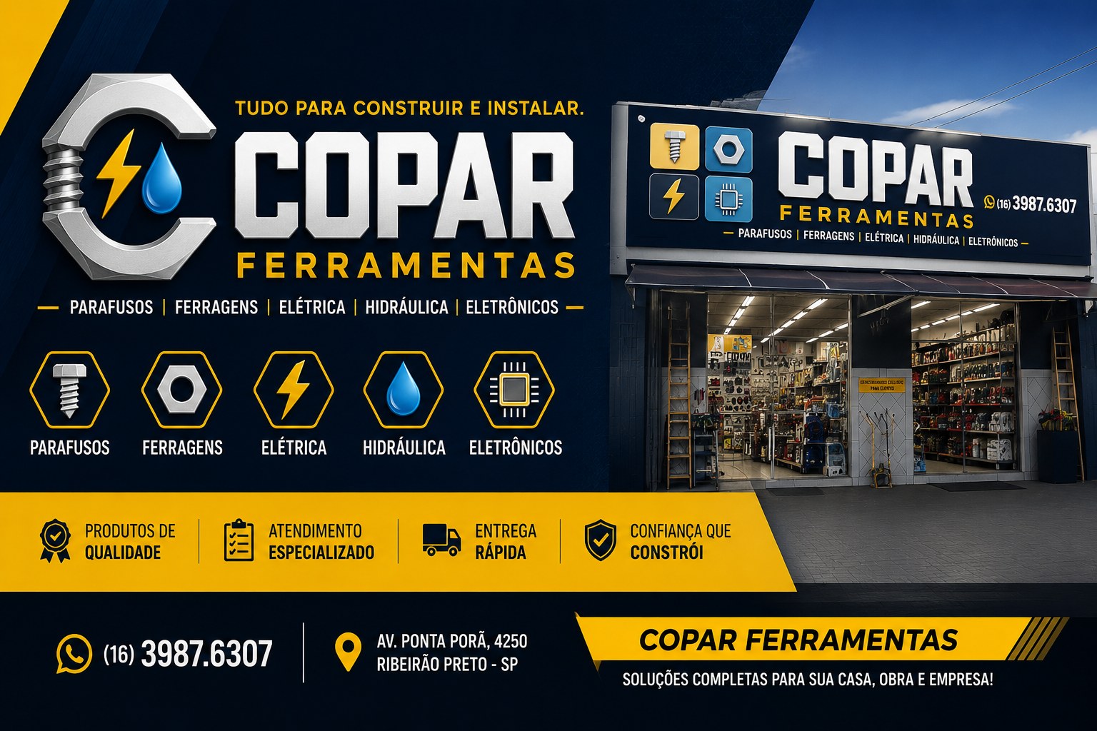 Copar Ferramentas — tudo para construir, instalar e reparar